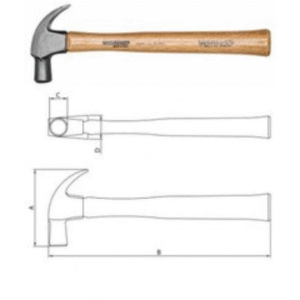 Martillo de uña 27mm (14oz)