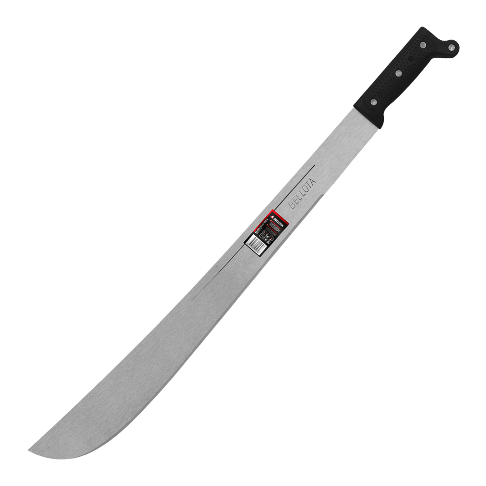 MACHETE 127H PULIDO CACHA PLASTICA NEGRA
